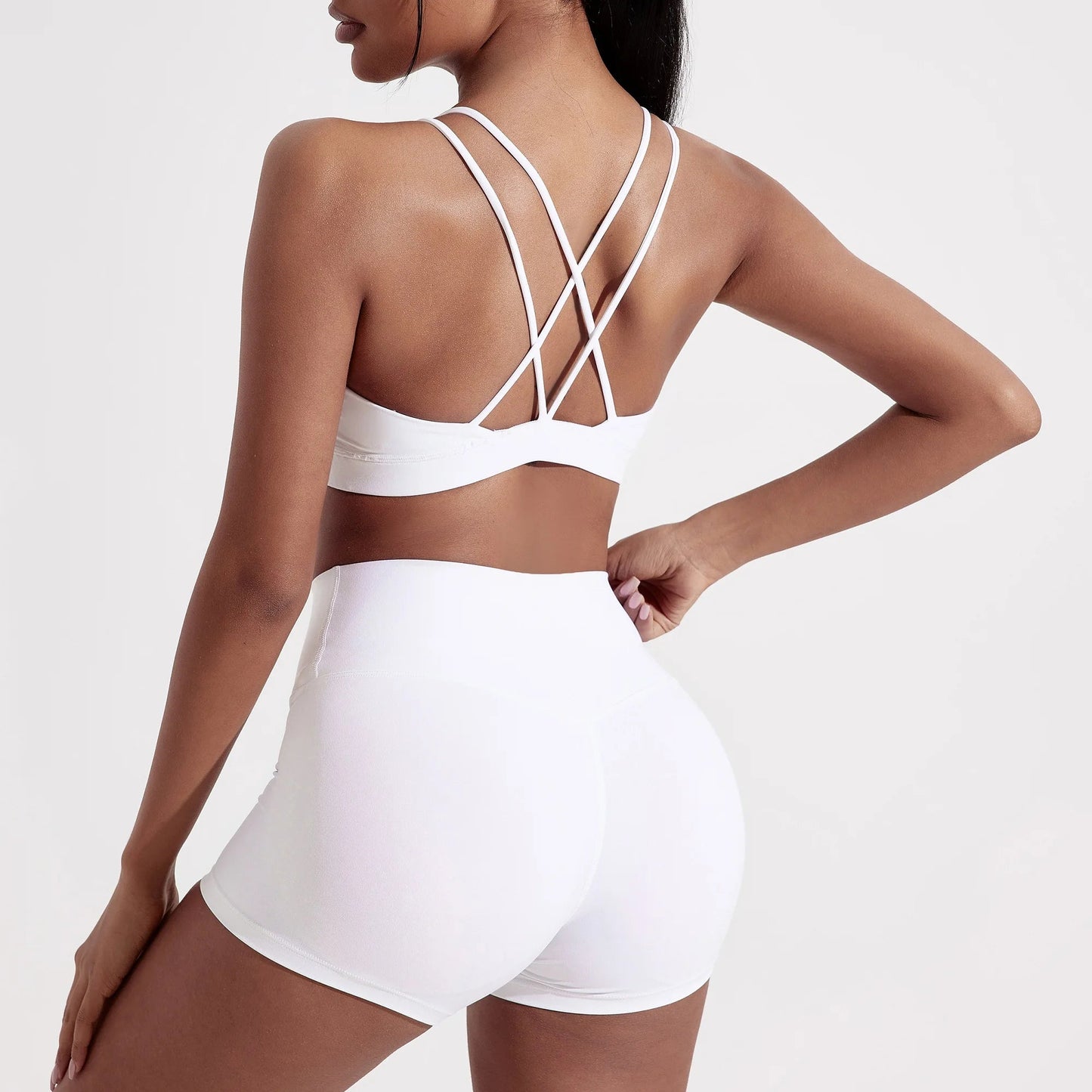 Cross-Back High Support Sports Bra Sheyln