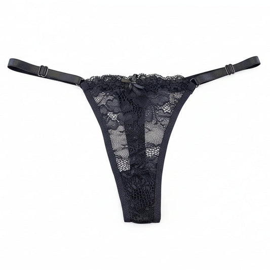 Sheer Lace Adjustable Thong Set 3-Pack Sheyln