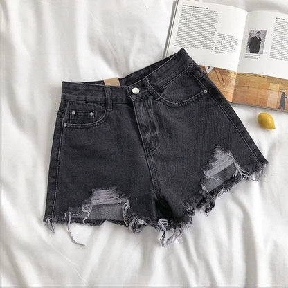 Distressed Denim Short