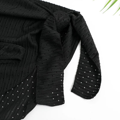 3-Piece Halter Bikini Set with Sarong