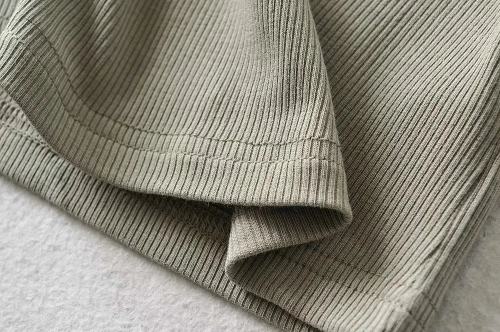 O-Neck Slim Crop Tee Sheyln