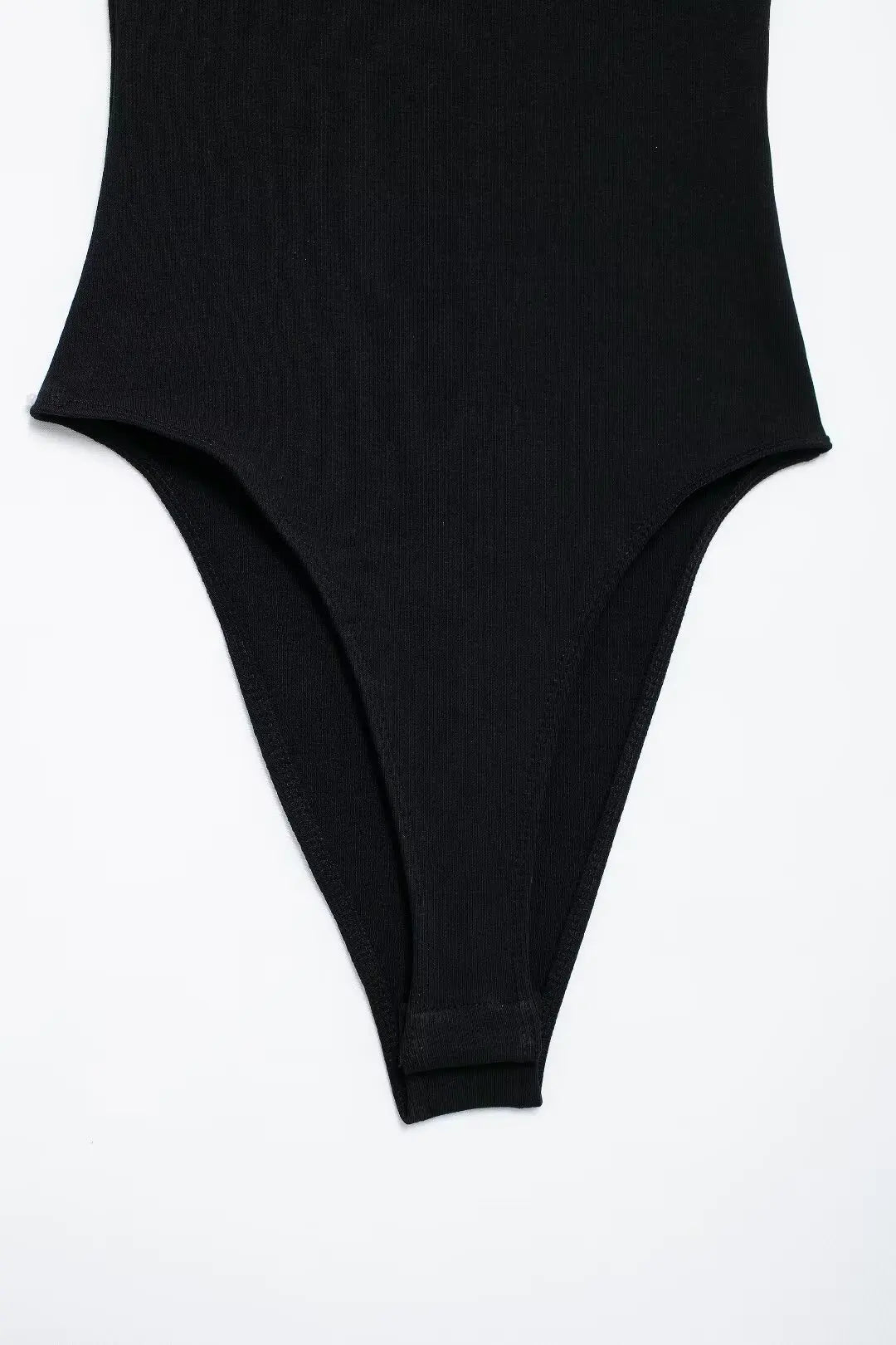 Ribbed Snap-Button Bodysuit Sheyln