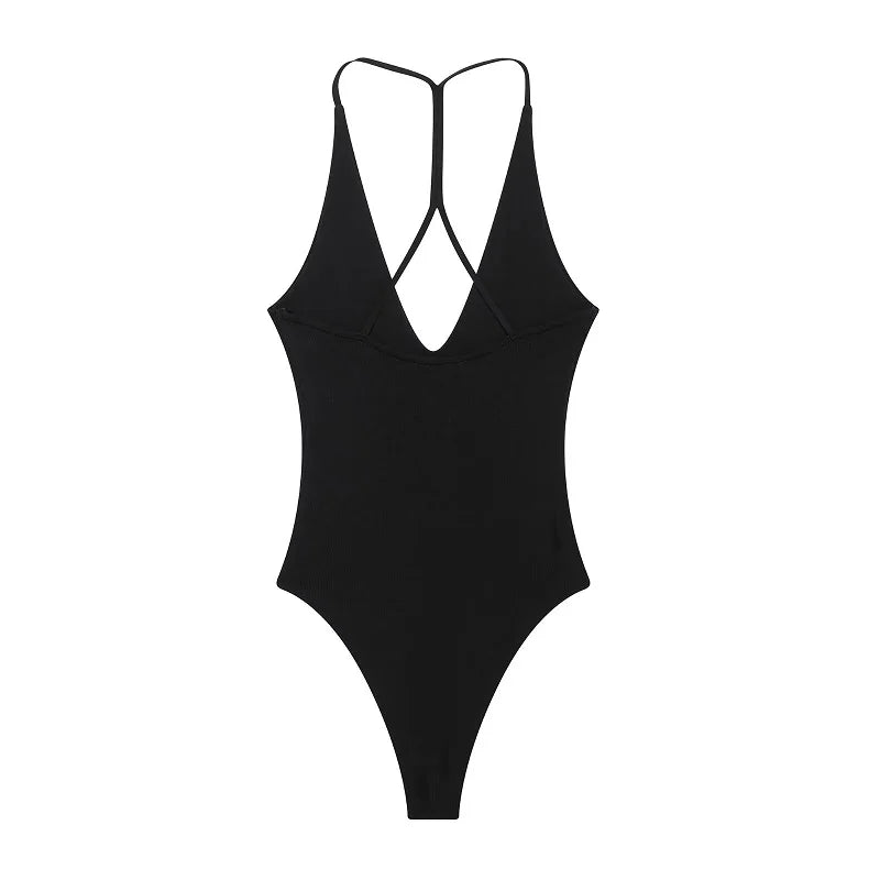 Slip Bustier Backless Bodysuit Sheyln