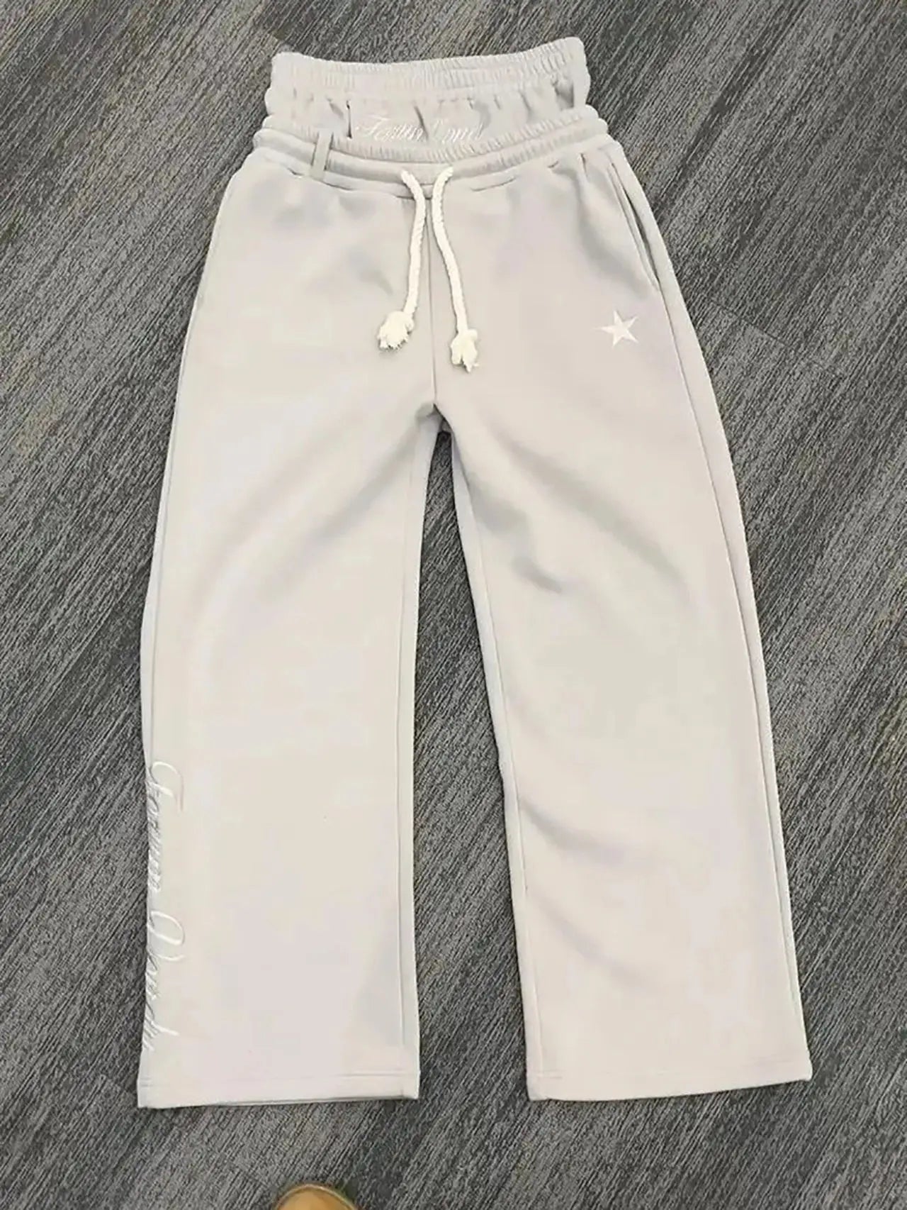 Loose Double-Waist Sweatpants Sheyln