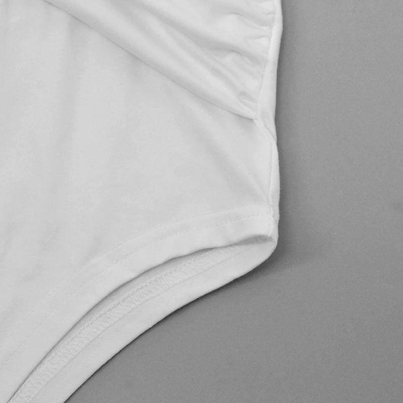 Cross-Front Corset Long Sleeve Bodysuit Sheyln