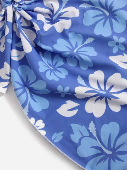 3-Piece Bikini Set with Skirt