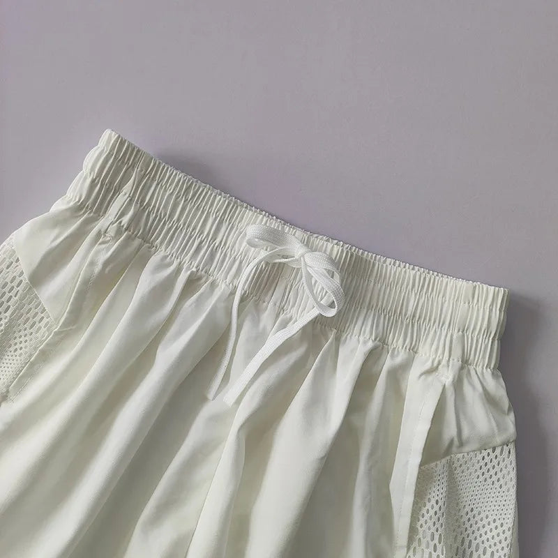 High-Waist 2-in-1 Yoga Shorts Sheyln