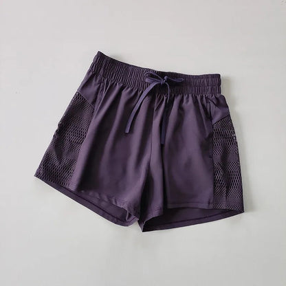 High-Waist 2-in-1 Yoga Shorts Sheyln