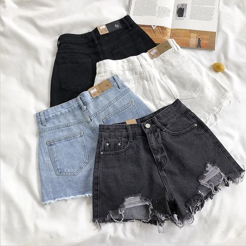 Distressed Denim Short