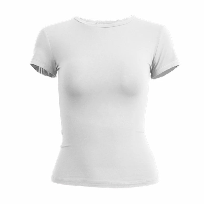 O-Neck Slim Knit Tee Sheyln