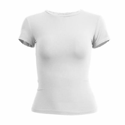 O-Neck Slim Knit Tee Sheyln