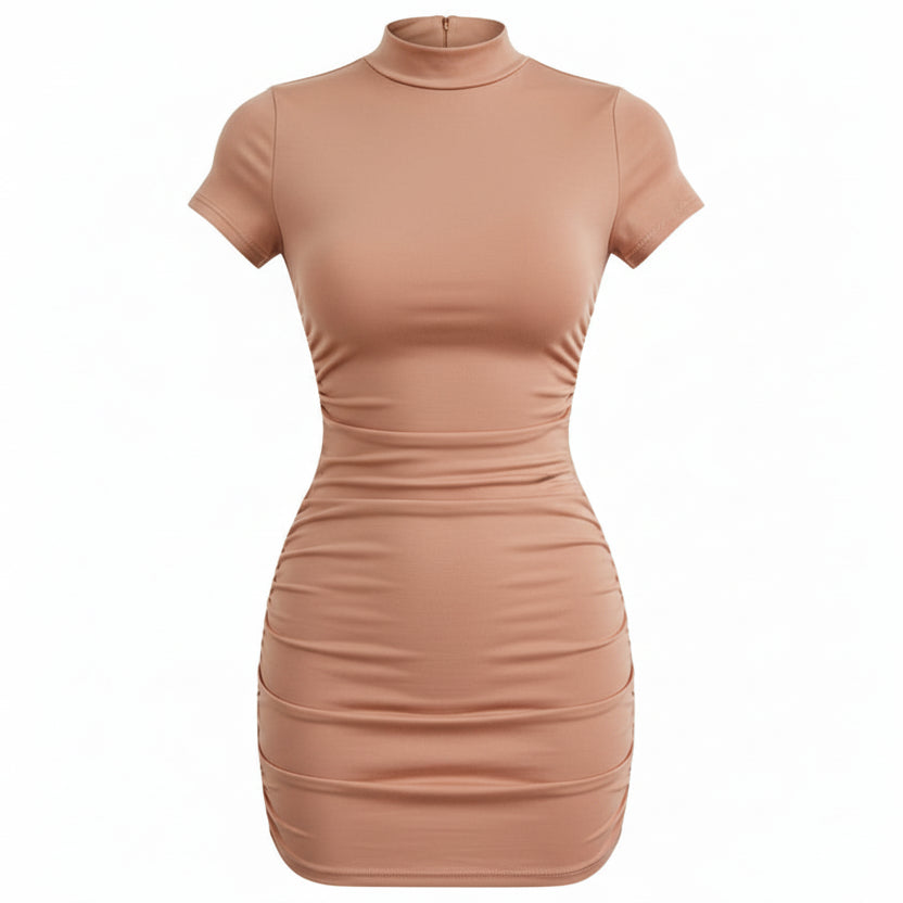 Pleated Mini Dress Sheyln