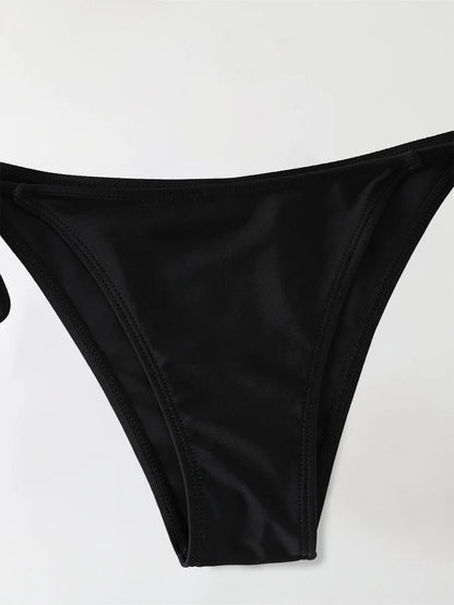 String Triangle Thong Bikini Set Sheyln