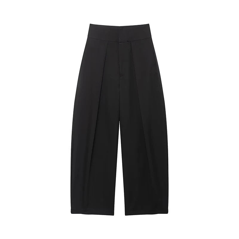 Pleated Wide Leg Trouser
