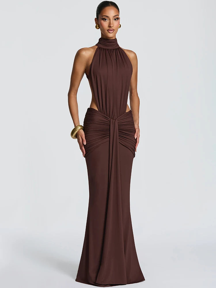 Luxe Backless Maxi Dress Sheyln