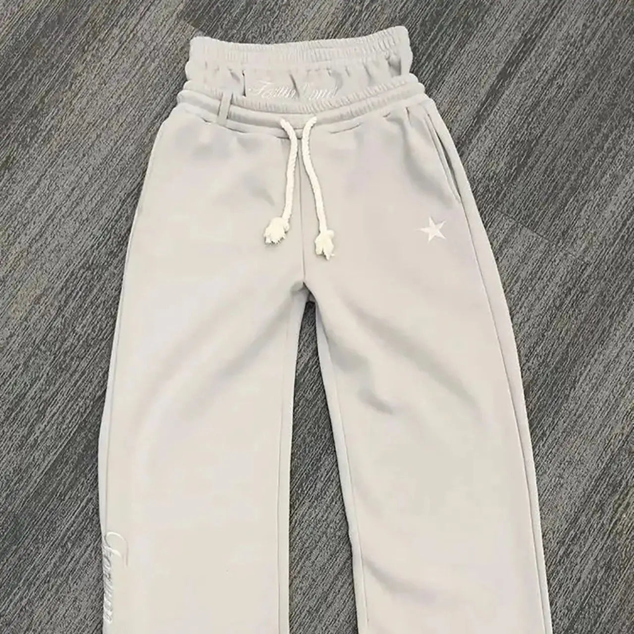 Loose Double-Waist Sweatpants Sheyln