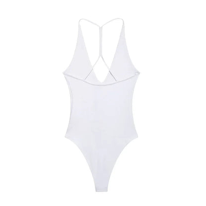Slip Bustier Backless Bodysuit Sheyln