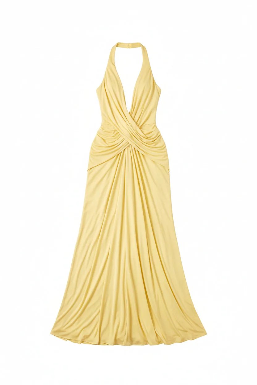 Halter Luxe Maxi Dress Sheyln