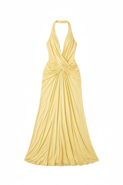 Halter Luxe Maxi Dress Sheyln