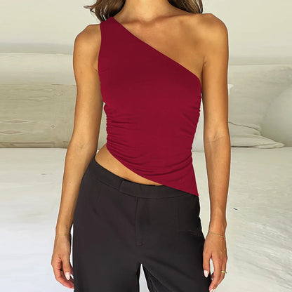 Diagonal Strap Backless Bodysuit Sheyln