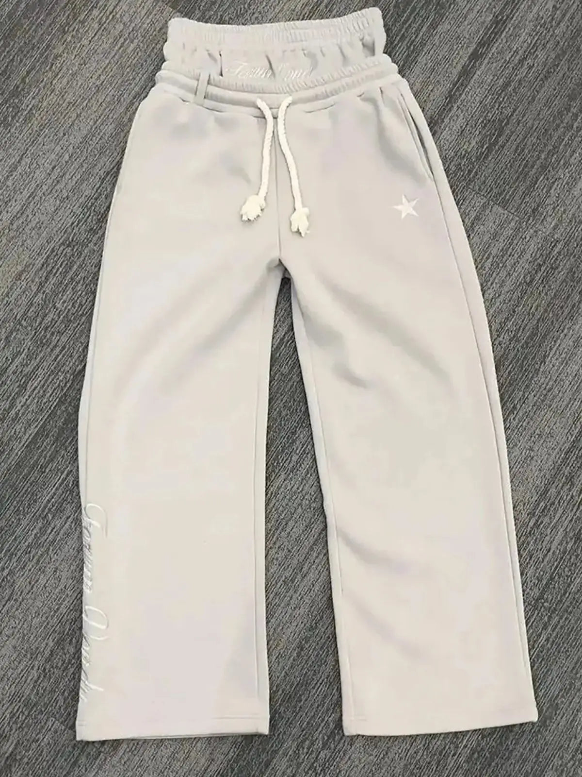 Loose Double-Waist Sweatpants Sheyln