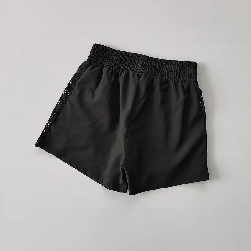 High-Waist 2-in-1 Yoga Shorts Sheyln