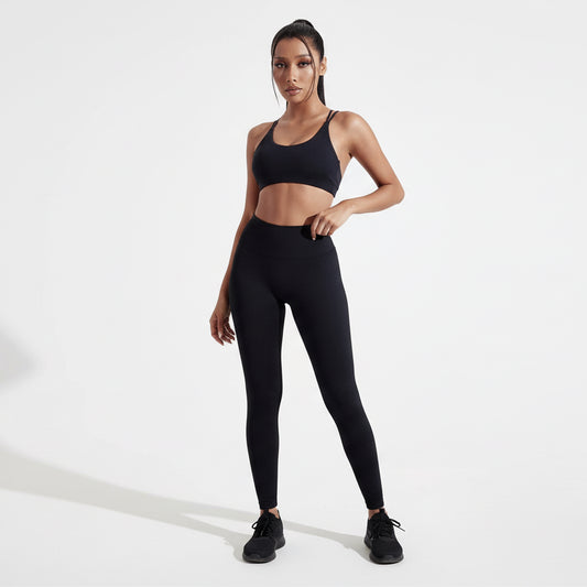 Cross-Back High Support Sports Bra