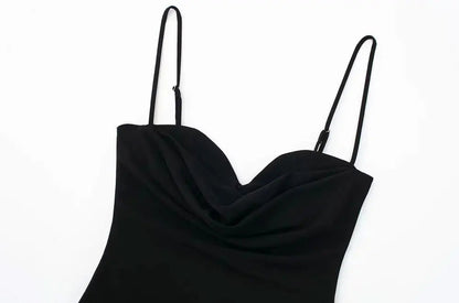 Sweetheart Draped Backless Bodysuit Sheyln