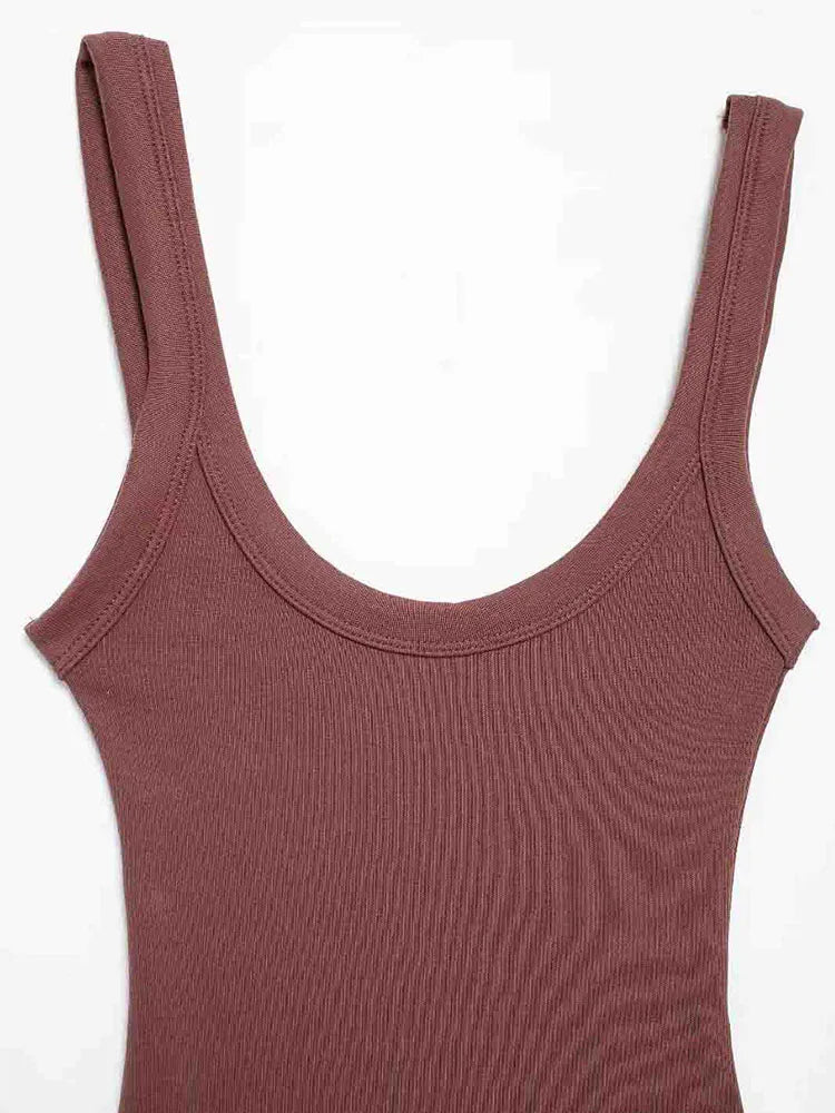 Ribbed Snap-Button Bodysuit Sheyln
