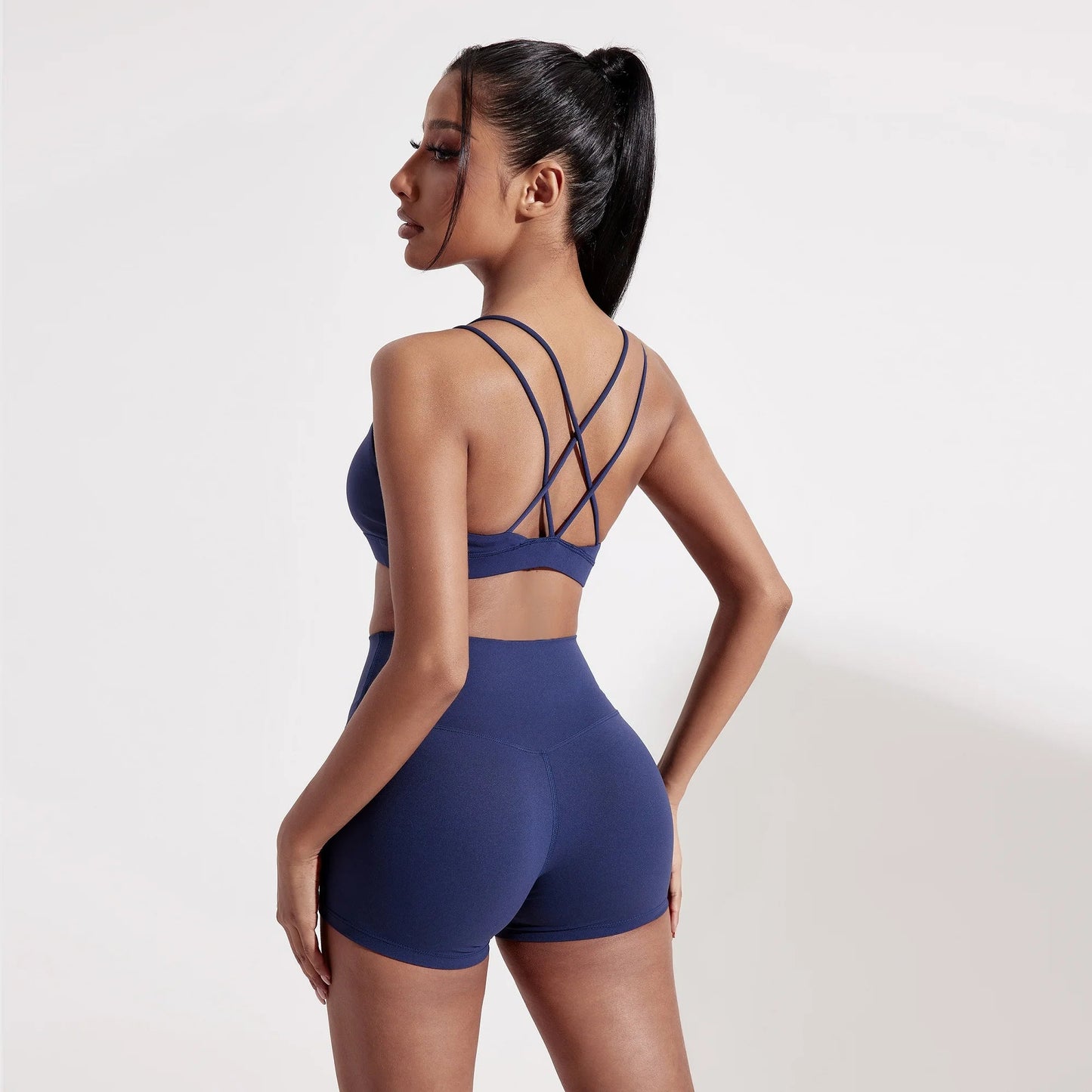 Cross-Back High Support Sports Bra Sheyln