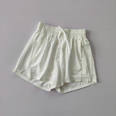 High-Waist 2-in-1 Yoga Shorts Sheyln