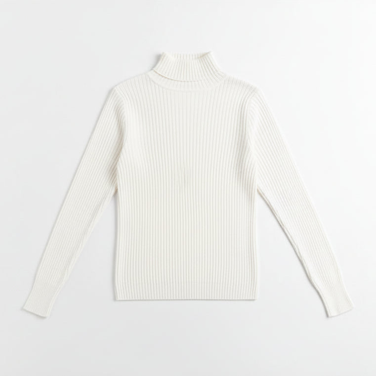 Elegant Knit Turtleneck Pullover – Slim Fit Sheyln