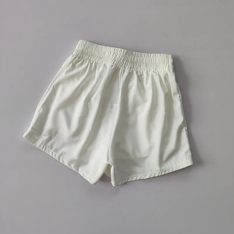 High-Waist 2-in-1 Yoga Shorts Sheyln