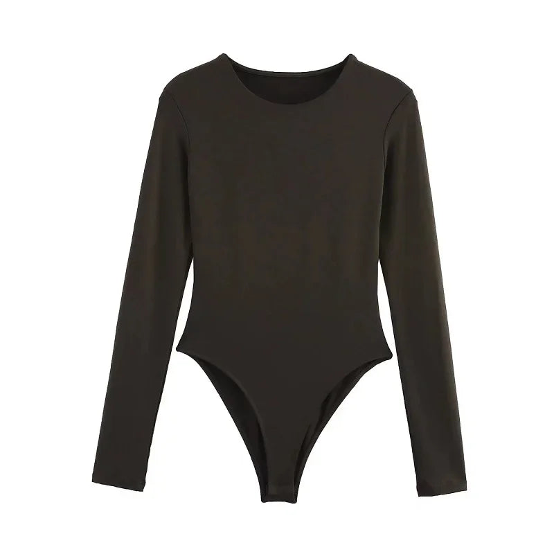Bustier Long Sleeve Bodysuit Sheyln