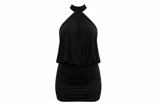 Halter Mini Dress Sheyln