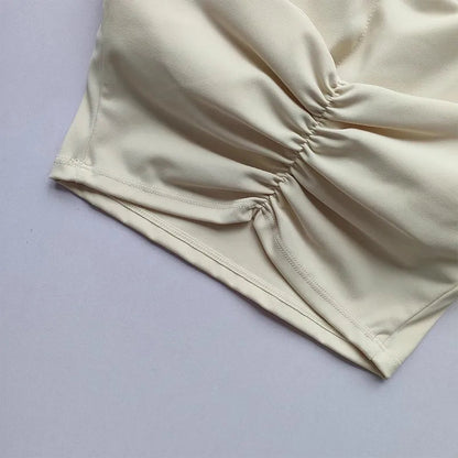 Backless Athletic Crop Bra Sheyln