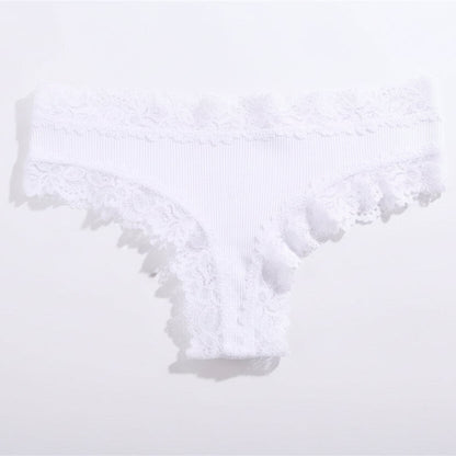 Floral Lace Cotton Briefs 3-Pack Sheyln