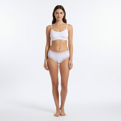 Floral Lace Cotton Briefs 3-Pack Sheyln