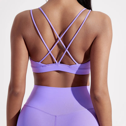 Cross-Back High Support Sports Bra Sheyln