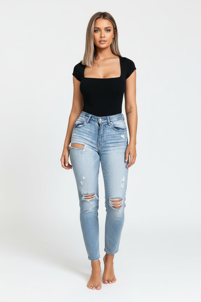 Crop Long Sleeve Jumpsuit Set Sheyln