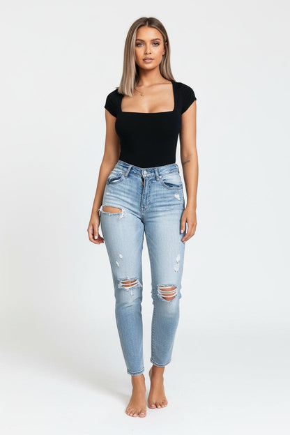 Crop Long Sleeve Jumpsuit Set Sheyln