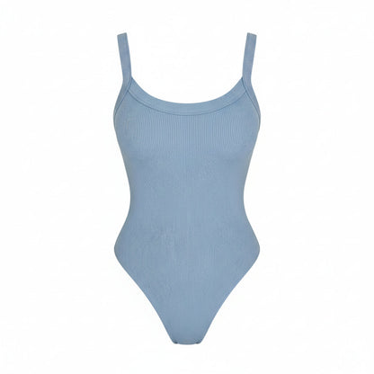 Sheer Strap Sleeveless Bodysuit Sheyln
