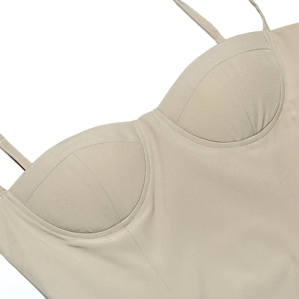 Pleated Summer Midi Slip Dress