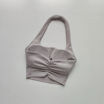 Backless Athletic Crop Bra Sheyln