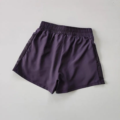 High-Waist 2-in-1 Yoga Shorts Sheyln