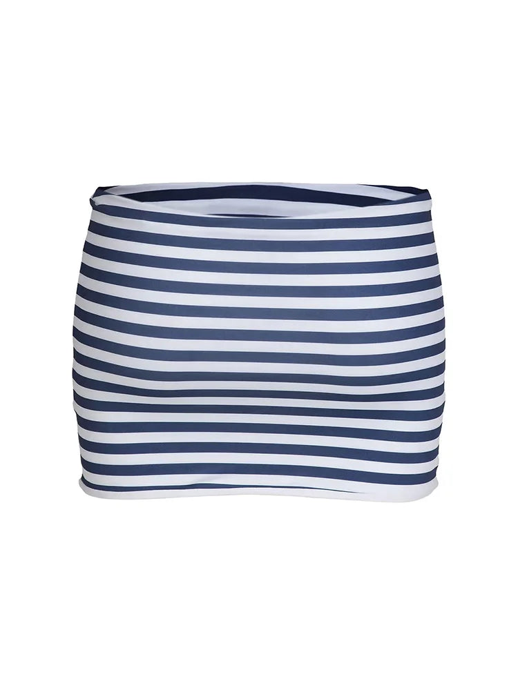 Striped Micro Triangle Bikini Set Sheyln