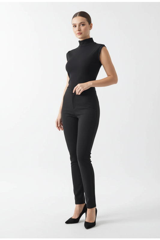 Sleeveless Turtleneck Top
