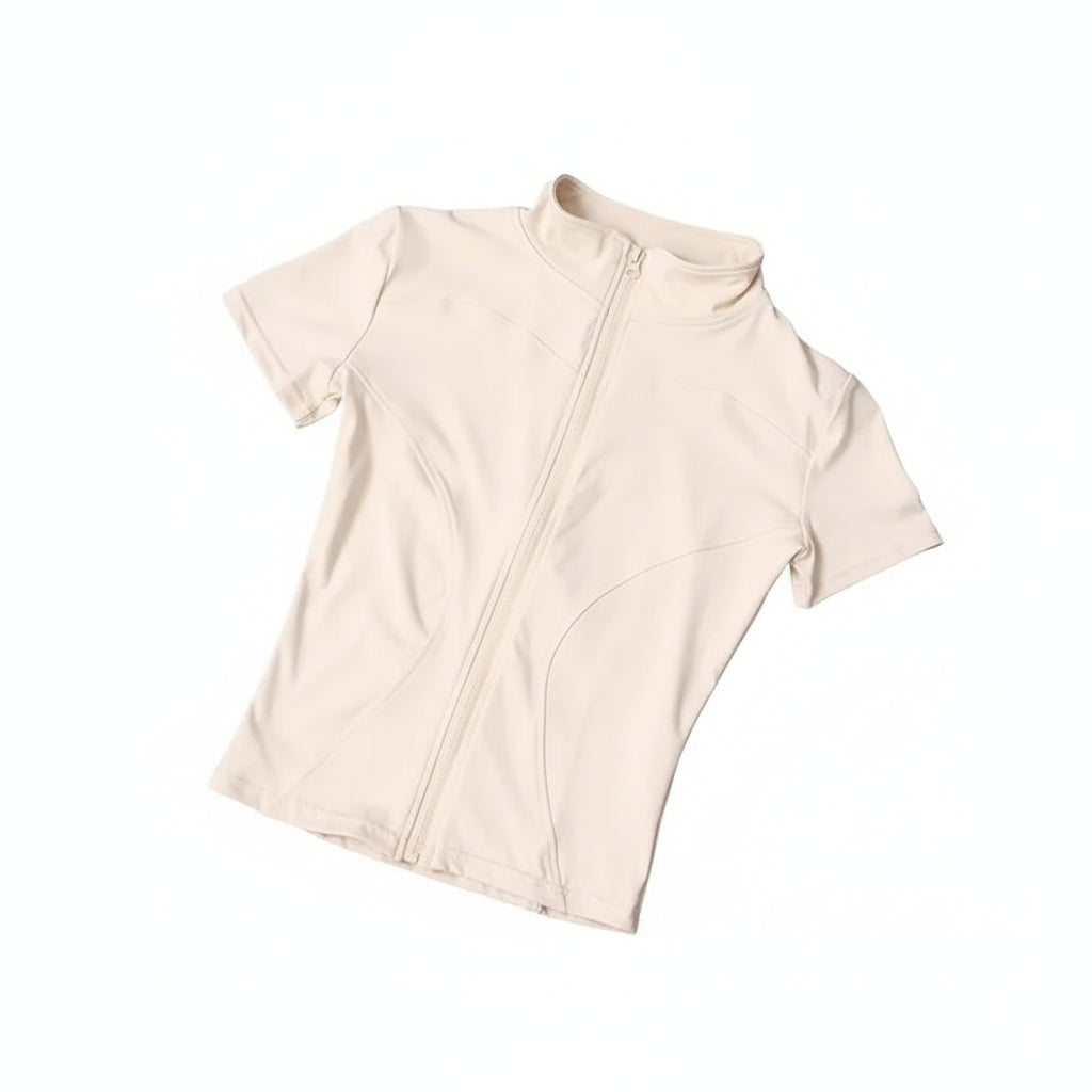 Zip-Front Active Top Sheyln
