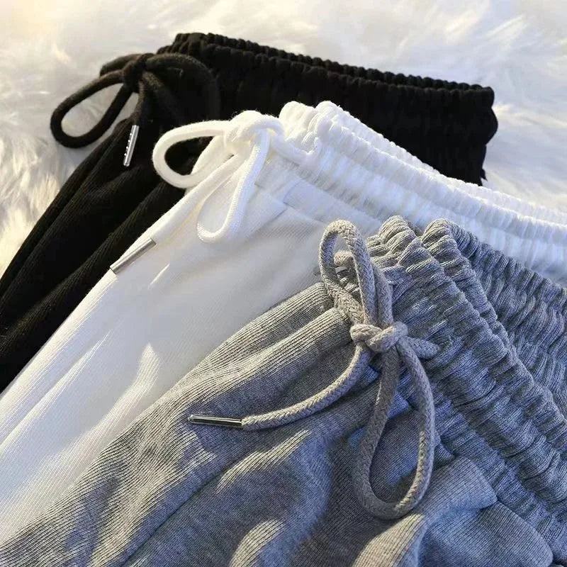 Striped Wide-Leg Sports Shorts Sheyln