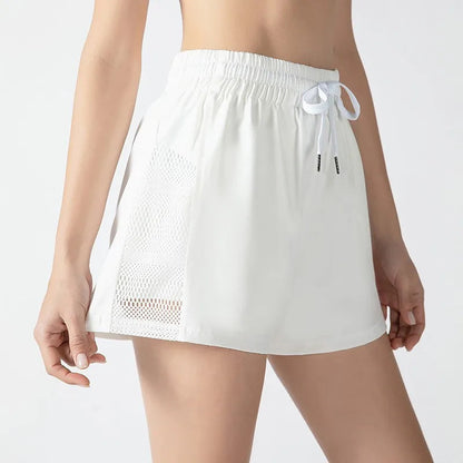 High-Waist 2-in-1 Yoga Shorts Sheyln
